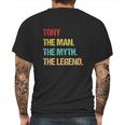 Tony The Man The Myth The Legend Mens Back Print T-shirt