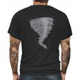 Tornado Storm Chaser Scary Weather Hurricane Mens Back Print T-shirt