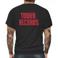 Tower Records Mens Back Print T-shirt