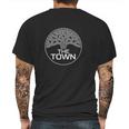 The Town Oak Tree Design - Oakland California Mens Back Print T-shirt