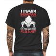 Train Insaiyan Or Remain The Sasme T-Shirt Mens Back Print T-shirt