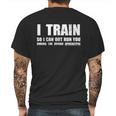 I Train So I Can Out Run You During A Zombie Apocalypse Mens Back Print T-shirt