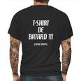 Tshirt De Batard Mens Back Print T-shirt