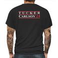 Tucker Carlson 2024 Mens Back Print T-shirt