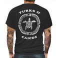 Turks & Caicos Retro Vintage Tribal Turtle Vacation Gift Mens Back Print T-shirt