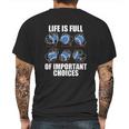 Types Of Baseball Pitches Life Choices Pitcher Player Gift Mens Back Print T-shirt