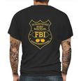 Ugp Campus Apparel Burt Macklin Fbi Funny Parody Mens Back Print T-shirt