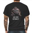 Uh Oh Stinky Mens Back Print T-shirt