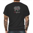 Un Bon Oeuf Designs I Love Elephants Mens Back Print T-shirt