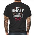 My Uncle Is A Firefighter Vintage Thin Red Line Nephew Gift Mens Back Print T-shirt