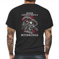 Never Underestimate A Grandaddy With A Motorcycle Mens Back Print T-shirt