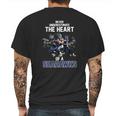 Never Underestimate The Heart Of A Seattle Seahawk Signatures Shirt Mens Back Print T-shirt