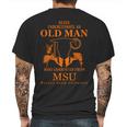 Never Underestimate An Old Man Who Graduated From Morgan State University Mens Back Print T-shirt