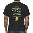 Never Underestimate An Old Whos A Vietnam Veteran Gift Graphic Design Printed Casual Daily Basic Mens Back Print T-shirt