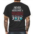 Never Underestimate Who Survived The Pandemic Sterile Processing Technician Mens Back Print T-shirt