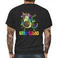 Uni Cado Dabbing Unicorn Avocado Mens Back Print T-shirt