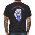 Univercity Of I Illinois Chief Mens Back Print T-shirt