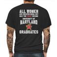 University Of Maryland Graduated Woman Mens Back Print T-shirt