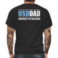 University Of San Diego Usd Dad Mens Back Print T-shirt