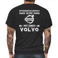 Unterschätze Niemals Einen Alten Mann Volvo Mit Einem Volvo Mens Back Print T-shirt