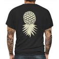 Upside Down Pineapple Subtle Vacation Funny Swinger Cute Gift Mens Back Print T-shirt