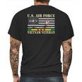 Men Us Air Force Vietnam Veteran Usaf Veterans Day Flag Mens Back Print T-shirt