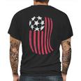 Usa National Flag With Soccer Ball Distressed Gift Mens Back Print T-shirt