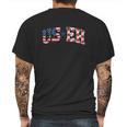 Useh America Canada Flag Funny Simple American Canadian Mens Back Print T-shirt