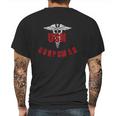 Usn Corpsman Mens Back Print T-shirt