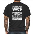 Usps 3 Mens Back Print T-shirt