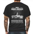 Uss John S Mccain She Will Live Forever In Our Hearts Mens Back Print T-shirt