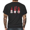 Valentines Gnomes Mens Back Print T-shirt