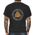 Valknut Odins Knot Norse Mens Back Print T-shirt