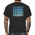 Vannin Retro Blue Vanner Mens Back Print T-shirt