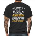 Veteran Day Im A Grumpy Old Vietnam Veteran Graphic Design Printed Casual Daily Basic Mens Back Print T-shirt