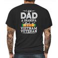 Veterans Day Grandpa Dad Vietnam Veteran Fathers Day Gift Mens Back Print T-shirt