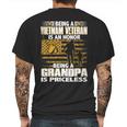 Mens Being Vietnam Veteran Is An Honor Grandpa Is Priceless Mens Back Print T-shirt