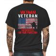 Vietnam Veteran Medicated For Your Protection Mens Back Print T-shirt