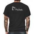 Vincent Van Gogh Signature Fine Art Impressionism Painter Mens Back Print T-shirt