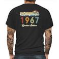 Vintage 1967 55Th Birthday Limited Edition 55 Years Old Mens Back Print T-shirt