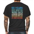 Vintage 1969 52Th Birthday 52 Yrs Old 600 Months Mens Back Print T-shirt