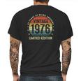 Vintage 1976 Limited Edition 45 Years Old 45Th Birthday Mens Back Print T-shirt