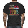 Vintage 1985 36Th Birthday Gift 36 Years Old September 1985 Mens Back Print T-shirt