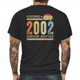 Vintage 2002 Made In 2002 20Th Birthday 20 Years Old Mens Back Print T-shirt