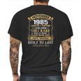 Vintage 36Th Birthday November 1985 Gift 36 Years Old Mens Back Print T-shirt