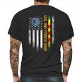 Vintage American Flag Proud Us Air Force Vietnam Veteran Dad Meaningful Gift Mens Back Print T-shirt