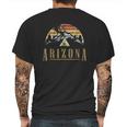 Vintage Arizona Mountains Camping Mens Back Print T-shirt