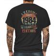 Vintage Awesome Since 1984 Social Distancing Mens Back Print T-shirt