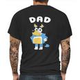 Vintage Bluey Dad Mens Back Print T-shirt