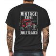 Vintage Built To Last Rat Rod Mens Back Print T-shirt